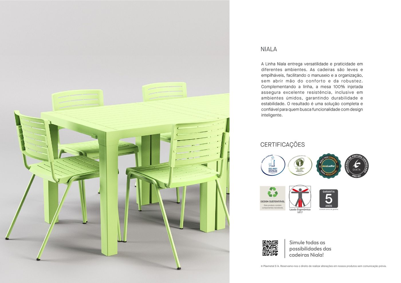 Outra imagem da linha niala